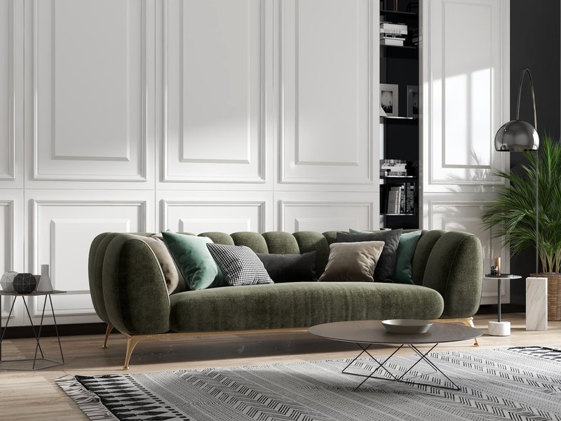 Kids friendly living room with low pile carpet
